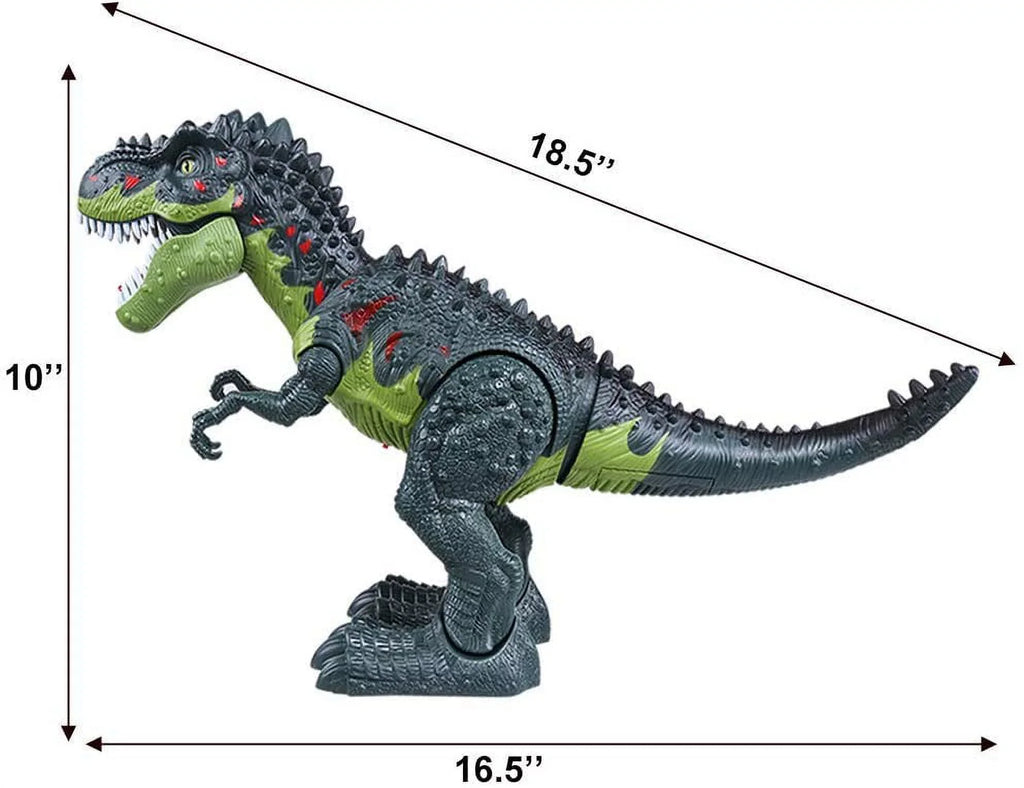 WESPREX Electronic Walking T-Rex: Flame Spray, moisture Mist, Laying Eggs, Light Up Eyes, Roaring Sound, Realistic Toy for Kids 3+ Eletronic Walking T-Rex