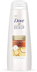 Dove Dermacare Scalp Shampoo, Dryness Itch Relief 12 oz (Pack of 4)