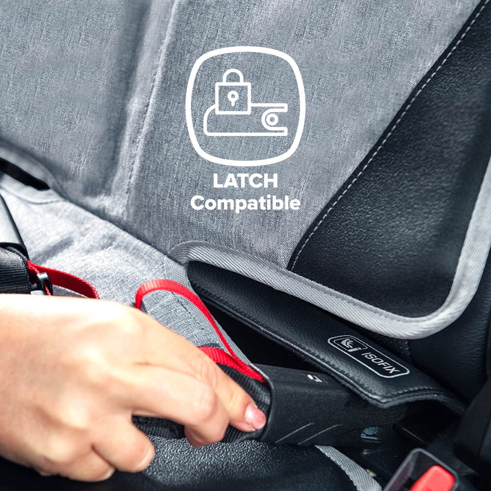 Diono Ultra Mat Car Seat Protector, Crash Tested, aqua immune, Gray