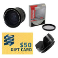 Opteka .35x High Definition II Super Wide Angle Panoramic Macro Fisheye Lens for  PowerShot G7 & G9 Digital Camera