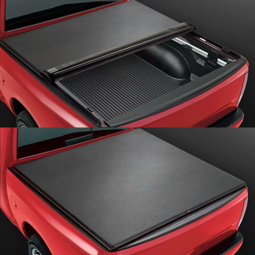 DNA Motoring TTC-RU-043 for 2015 to 2019 Chevy Colorado/GMC Canyon 5 Ft Short Bed Roll-Up Soft Vinyl Tonneau shield 16-18