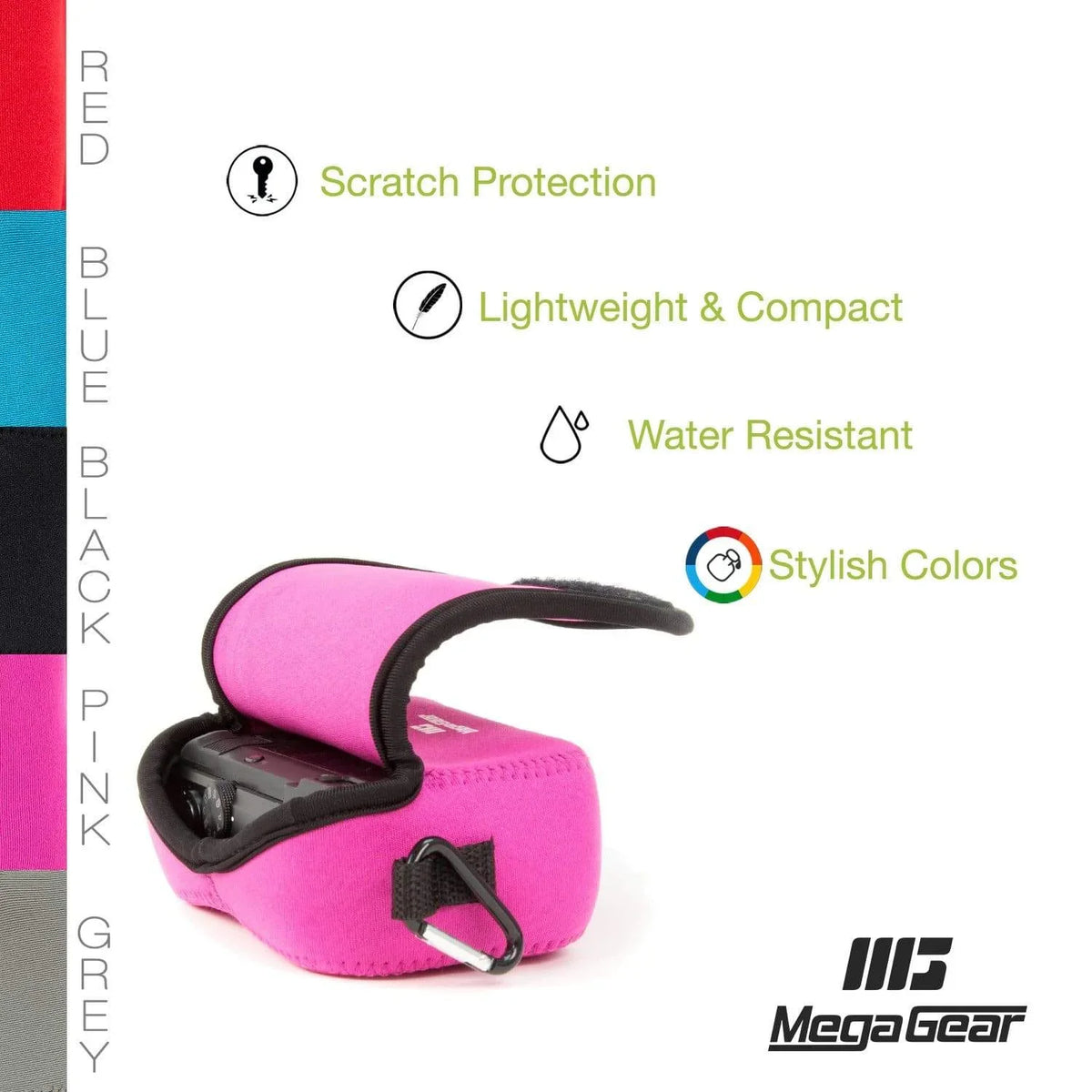 MegaGear  Cyber-shot DSC-RX100 VII, DSC-RX100 VI, DSC-RX100 V, DSC-RX100 IV, DSC-RX100 III, DSC-RX100 II Neoprene Camera Case