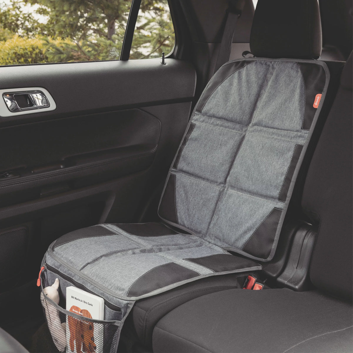 Diono Ultra Mat Car Seat Protector, Crash Tested, aqua immune, Gray
