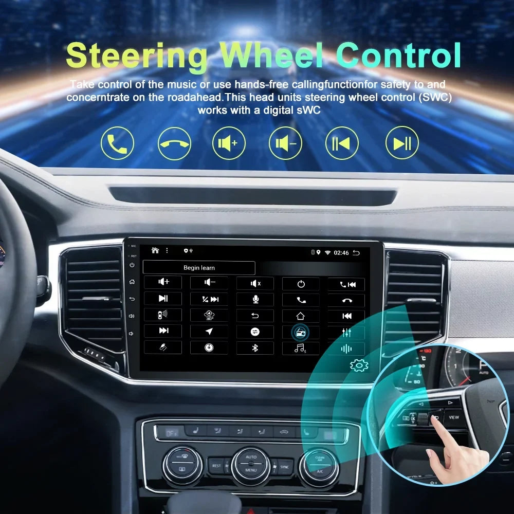 For  Tacoma N300 2016-21 Head Unit Android 13 Radio 4+32GB with Carplay GPS Bluetooth Backup Camera