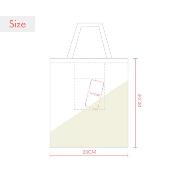 Crystal Transparent Heart Starry Sky Tote Canvas Bag Shopping Satchel Casual Handbag