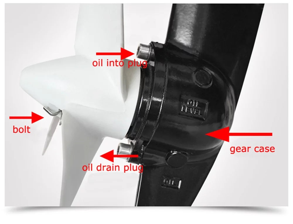 Techtongda 48V 4HP Electric Outboard Trolling Motor Fishing vessel Engine Brushless Motor