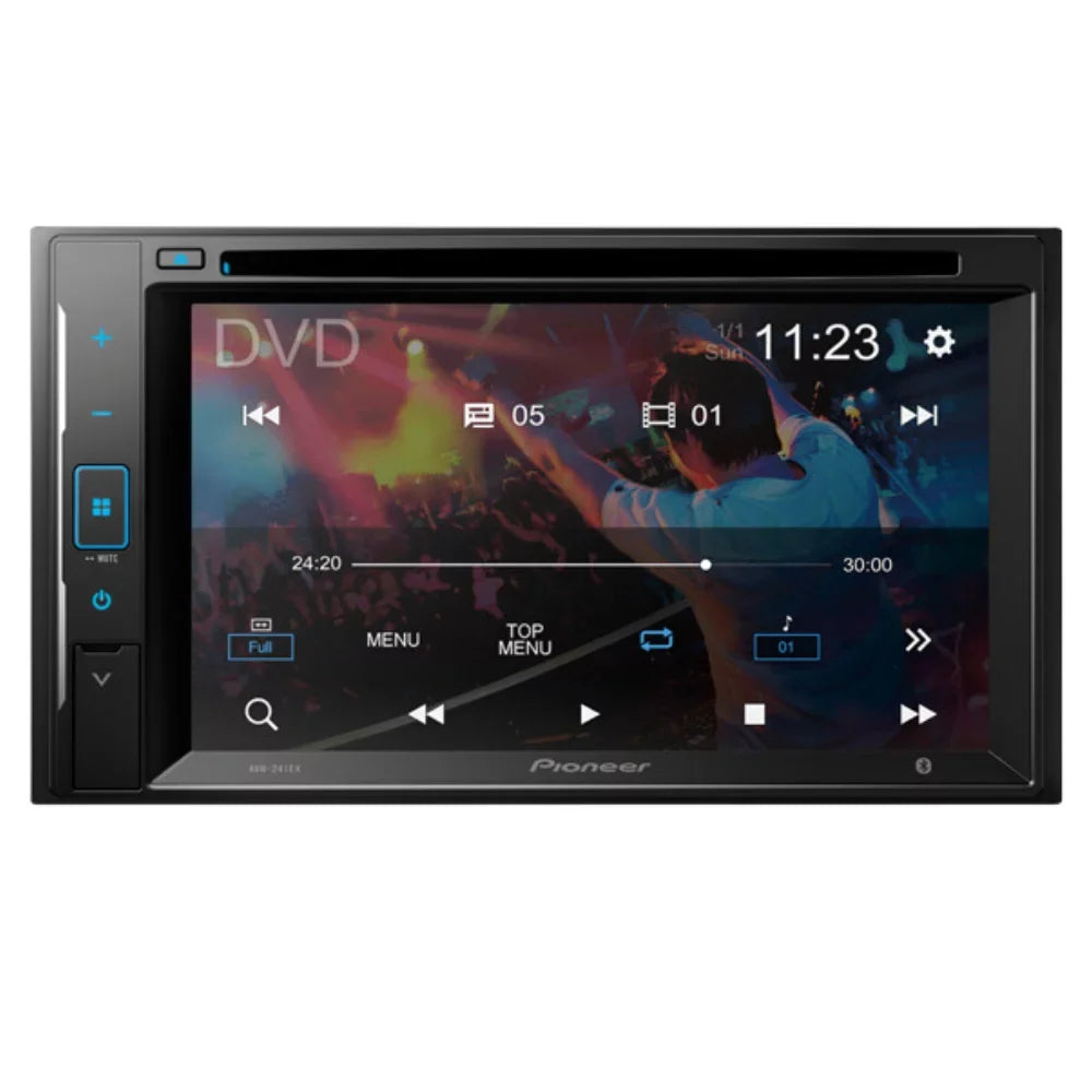 KIT4746 Bundle for 1998-2001  Explorer 2 Door W/ Pioneer AVH-241EX Double DIN Car Stereo with Bluetooth/Backup Camera/Installation Kit/in-Dash DVD/CD AM/FM 6.2" Touchscreen Digital Media Receiver