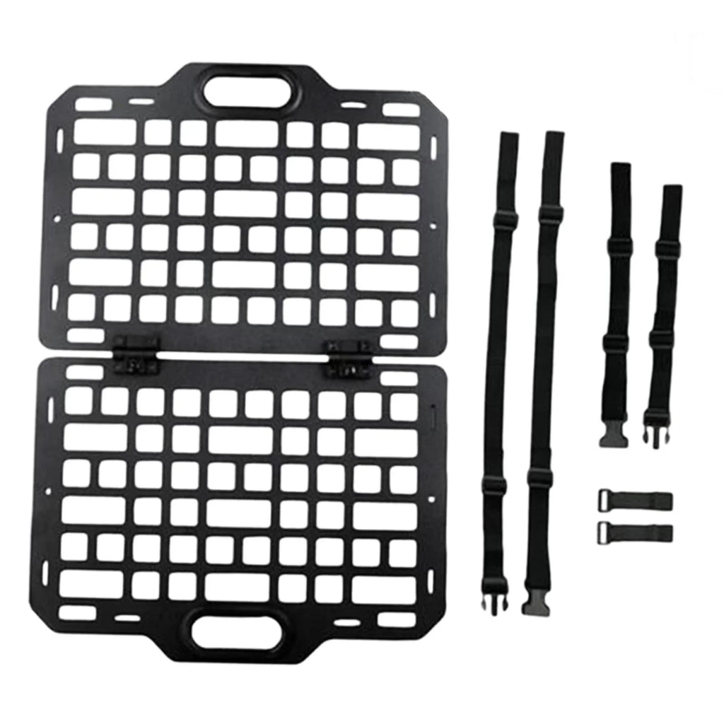 AMLESO Auto Seat Back Organizer Modular Storage Molle Panel Car Seatback Hanging Plate Auto Seat Panel for Automotive Truck Parts