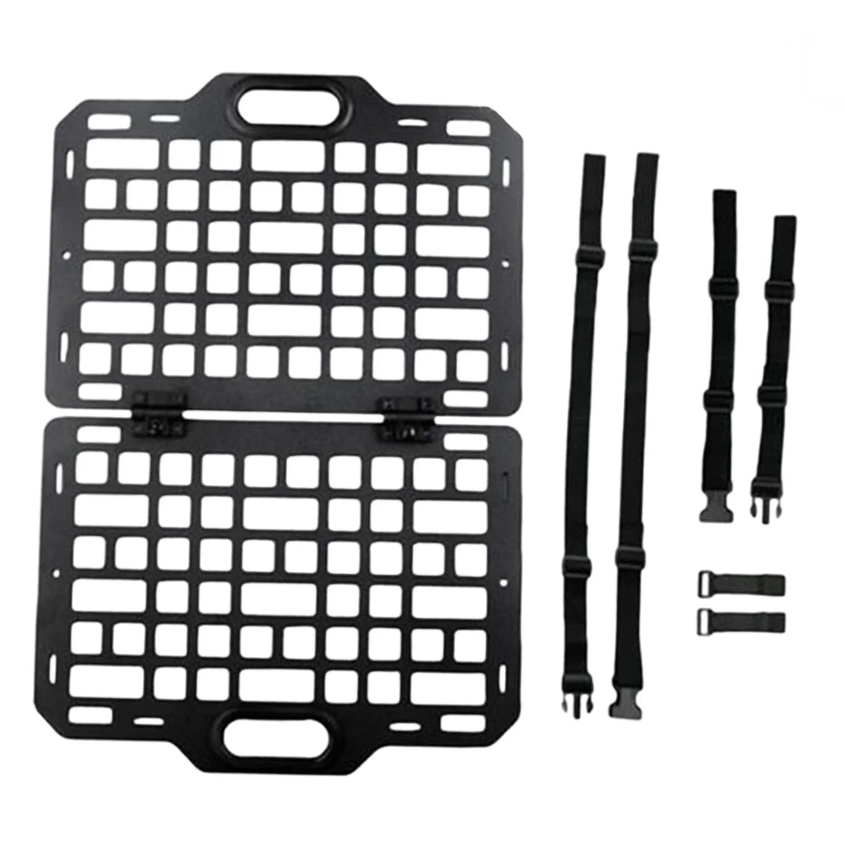 AMLESO Auto Seat Back Organizer Modular Storage Molle Panel Car Seatback Hanging Plate Auto Seat Panel for Automotive Truck Parts