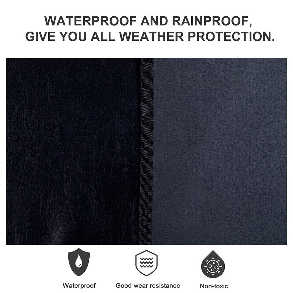 Paddsun For Jeep Wrangler JK JKU 07-2018 Waterproof Leather Sunshade Top Roof wrap