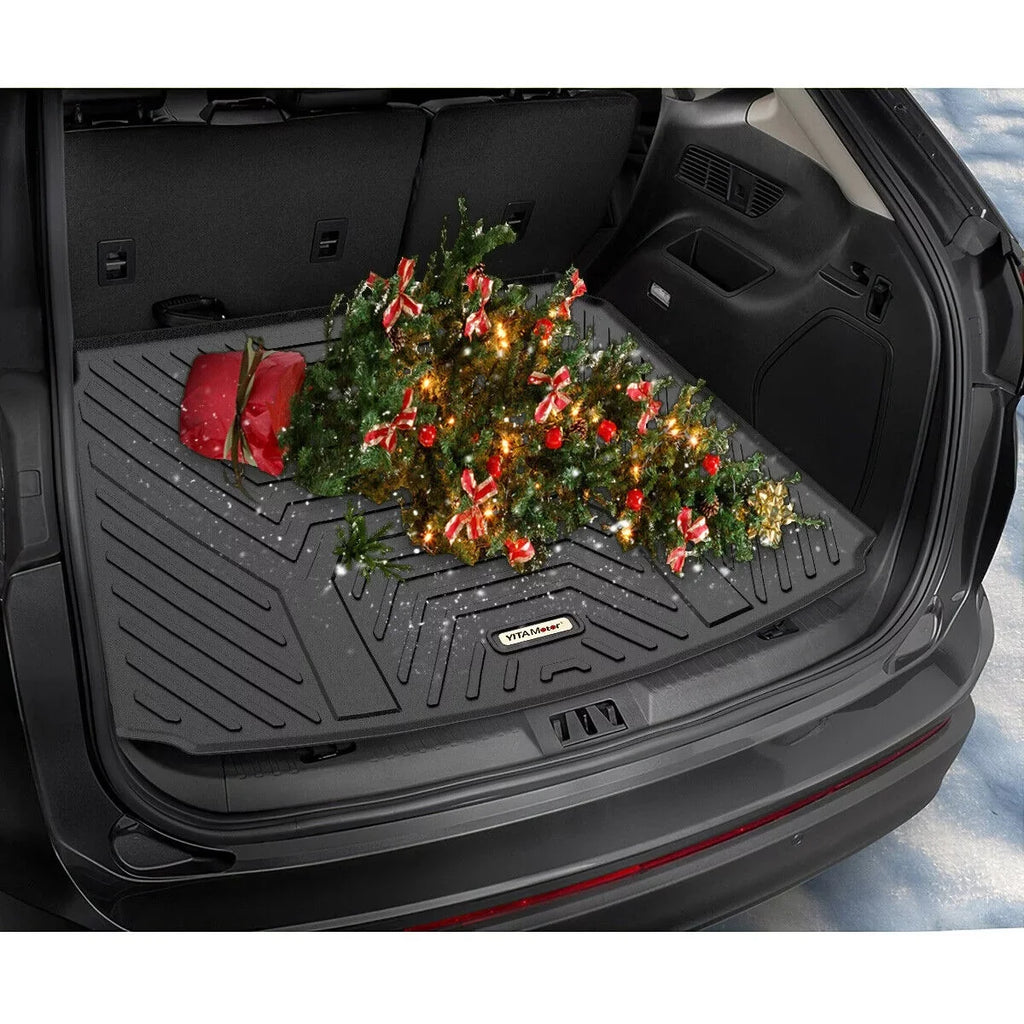 Ledkingdomus Floor Mats for 2020-2023 Tesla Model Y Rear Trunk Mat All atmospheric conditions Black