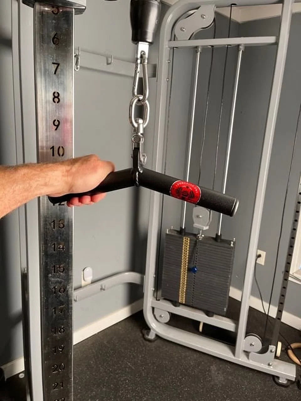 30 Degree Fat Triceps Bar Cable Exercise Machine Attachment. IRON COMPANY LPG Muscle Hog Legs Ham Bone 1-3/4 In