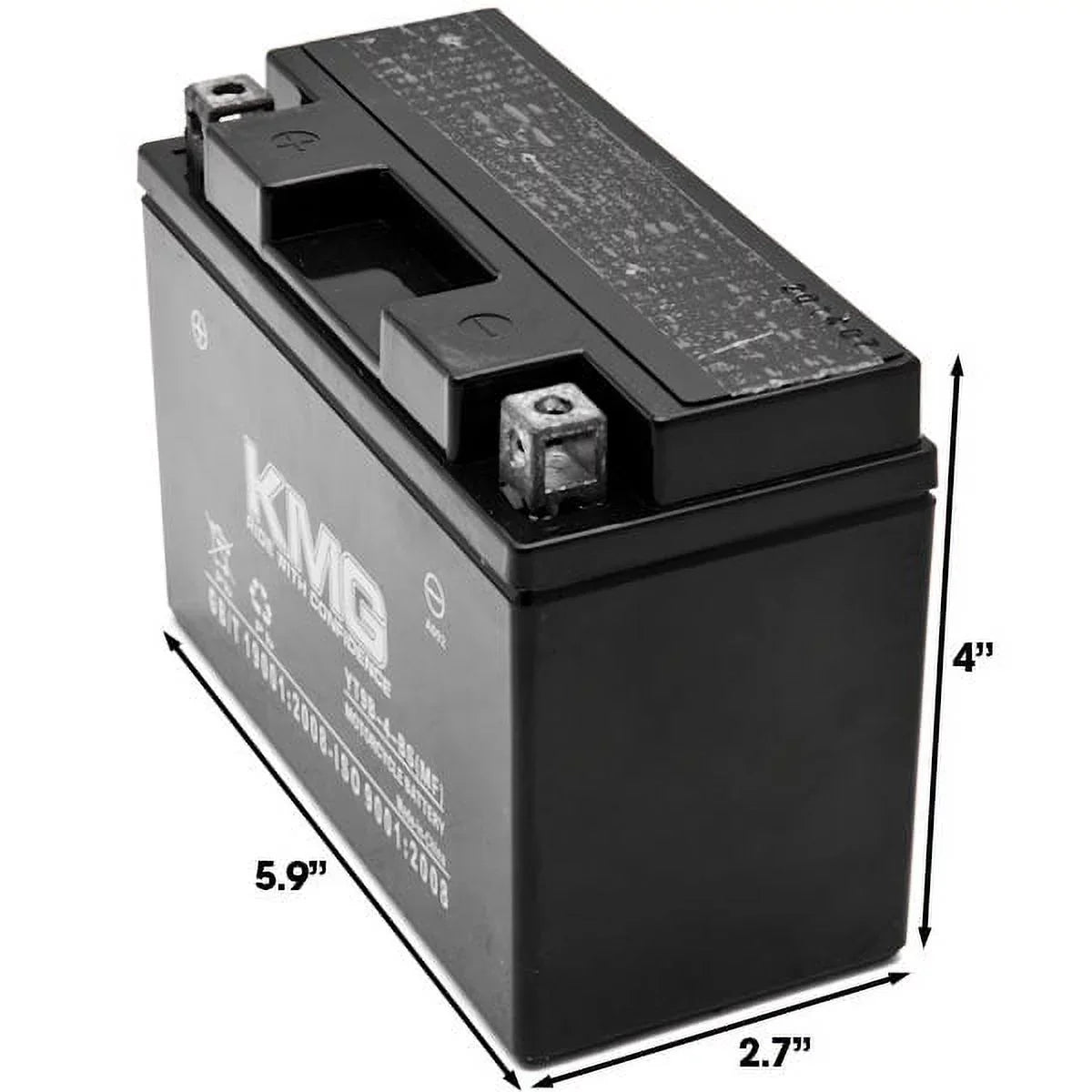 KMG YT9B-4-BS Battery appropriate with Yamaha 700 YFM70R Raptor 2006-2012 Sealed Maintenance Free 12V Battery High Performance SMF OEM Replacement Powersport Motorcycle ATV Snowmobile Watercraft