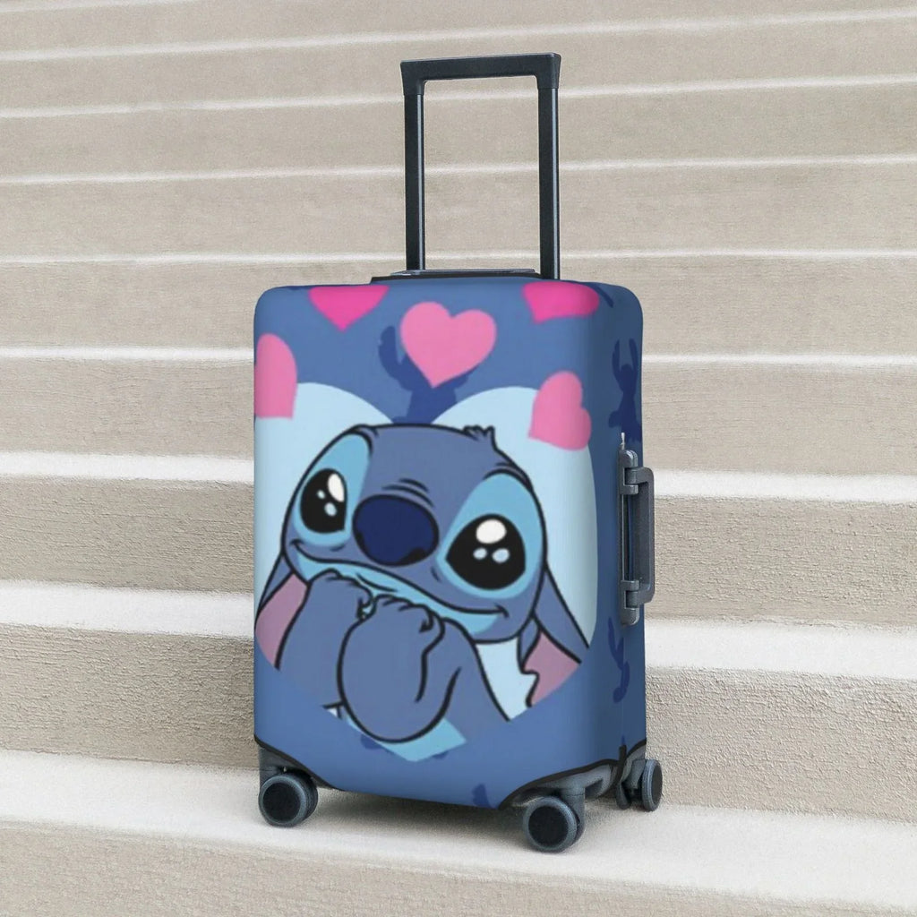 Stitch Heart Protective Suitcase shield Elastic Travel Luggage protector Organizers Fits Large