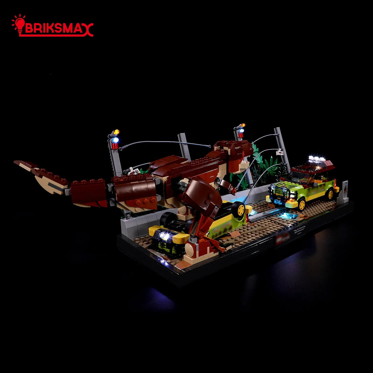 rex Breakout 76956 Building Blocks Model(Not Include the Building Model). BRIKSMAX Led Light Kit for Legos Jurassic World™ T