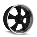 Ridler 695 20X10 5X120.65 0Et 83.82Cb Matte Black/Machined Lip