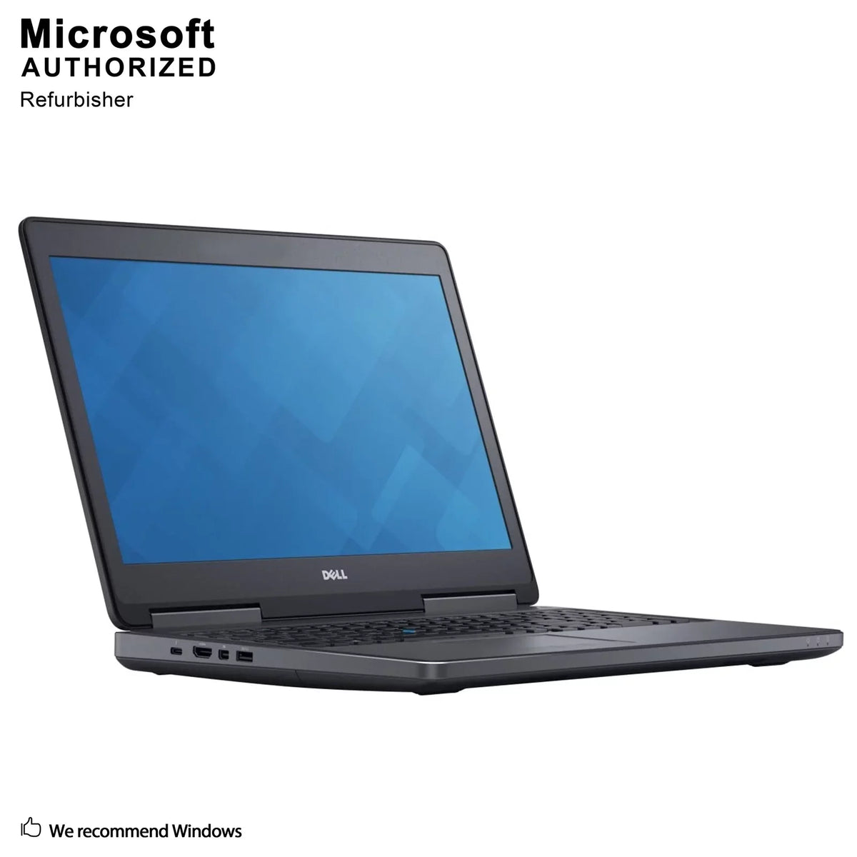 Refurbished Grade A  Precision 7510 15.6" Business Laptop,  Core i7-6920HQ 2.9GHZ, 8G DDR4,  500 SSD, MDP, HDMI, Windows 10 Pro 64 Bit-Multi-Language(EN/ES/FR)