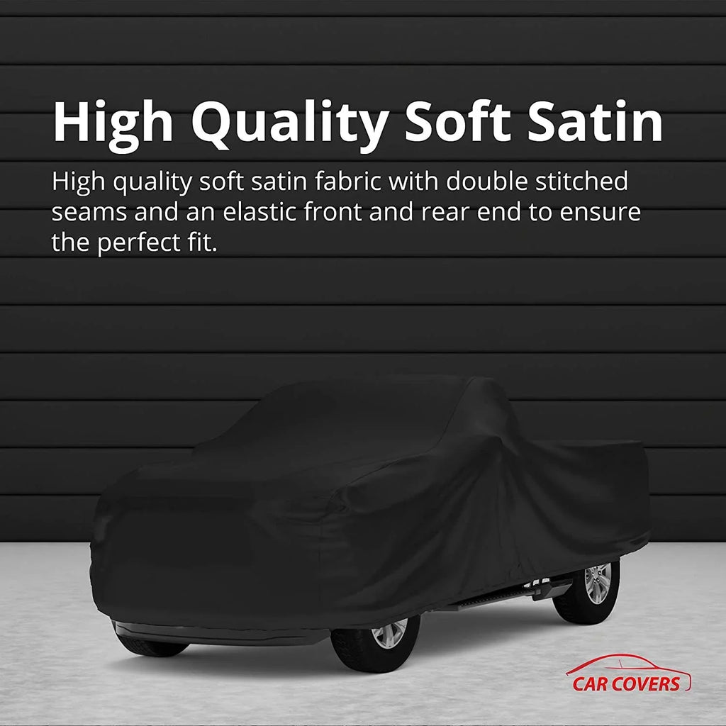 Indoor Truck wrap suitable with 2006-2009 Dodge Ram 2500 Mega Cab, 6.25 Foot Bed - Black Satin - Ultra Soft Indoor Material - Keep Vehicle Looking Between Use - Includes Storage Bag