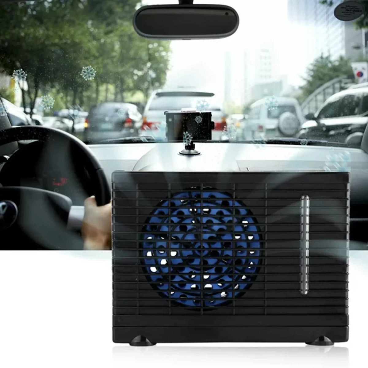 QNFEPKG Car Conditioner Car Condition Portable 12V Car Truck Home Mini Air Conditioner Evaporative aqua Cooler Fan Evaporative Air Conditioner Car Air Conditione