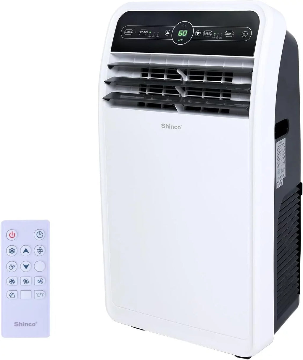 Open Box Shinco SPF1-10C 10,000 BTU Portable Air Conditioner, White