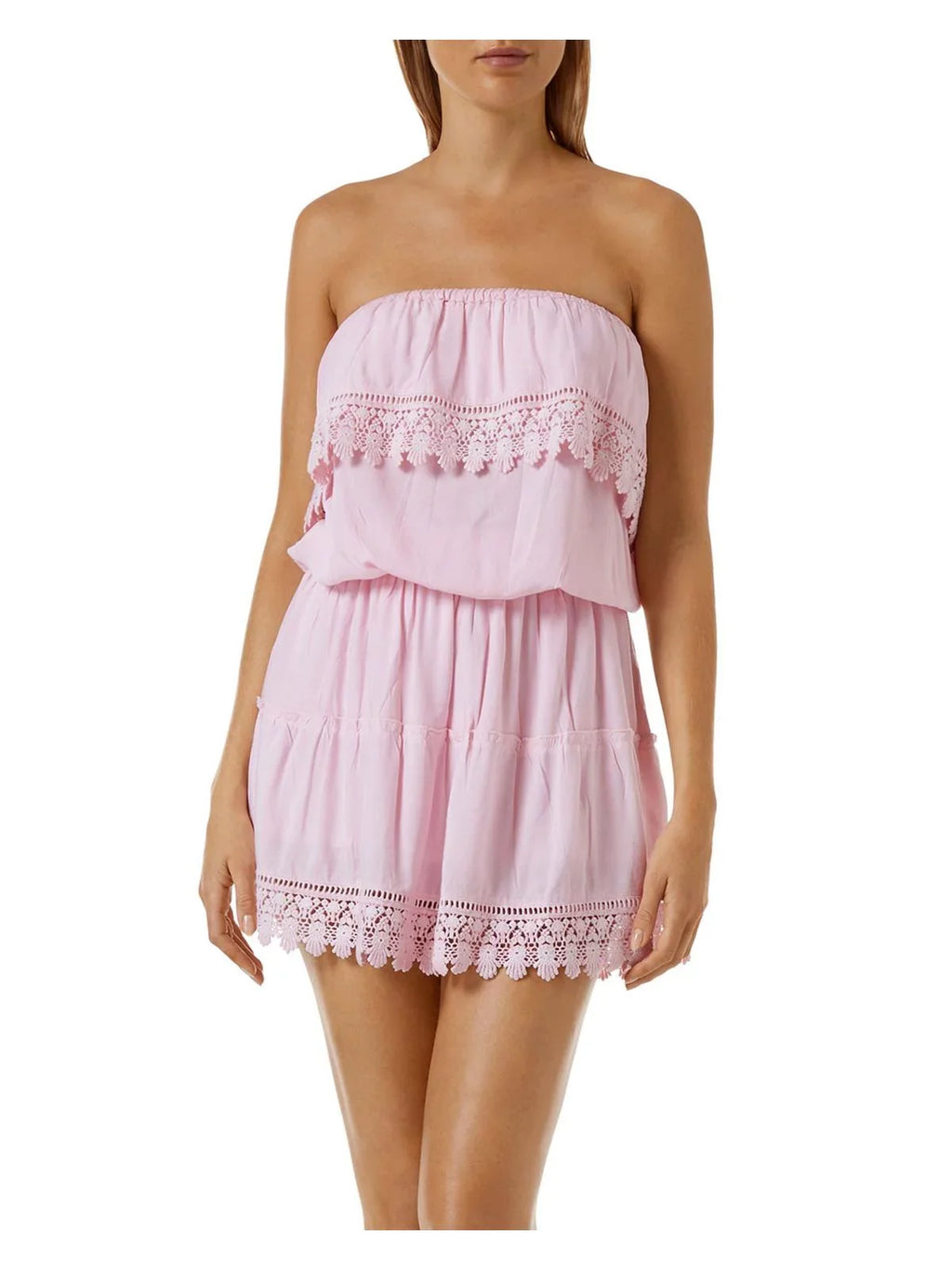 Melissa Odabash Womens Drapey Smocked Mini Dress