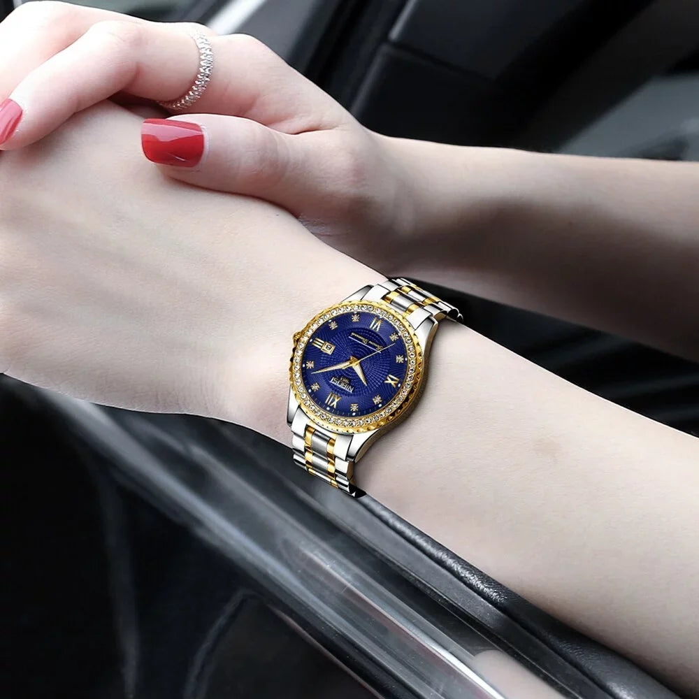 NIBOSI 2022 New Gold Watch Women Watches Ladies Creative Steel Women's Bracelet Watches Female Waterproof Clock Relogio Feminino