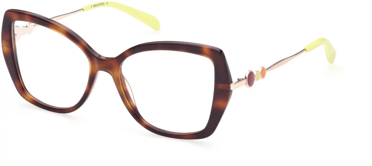 Eyeglasses Emilio Pucci EP 5191 052 Dark Havana / Shiny Rose Gold
