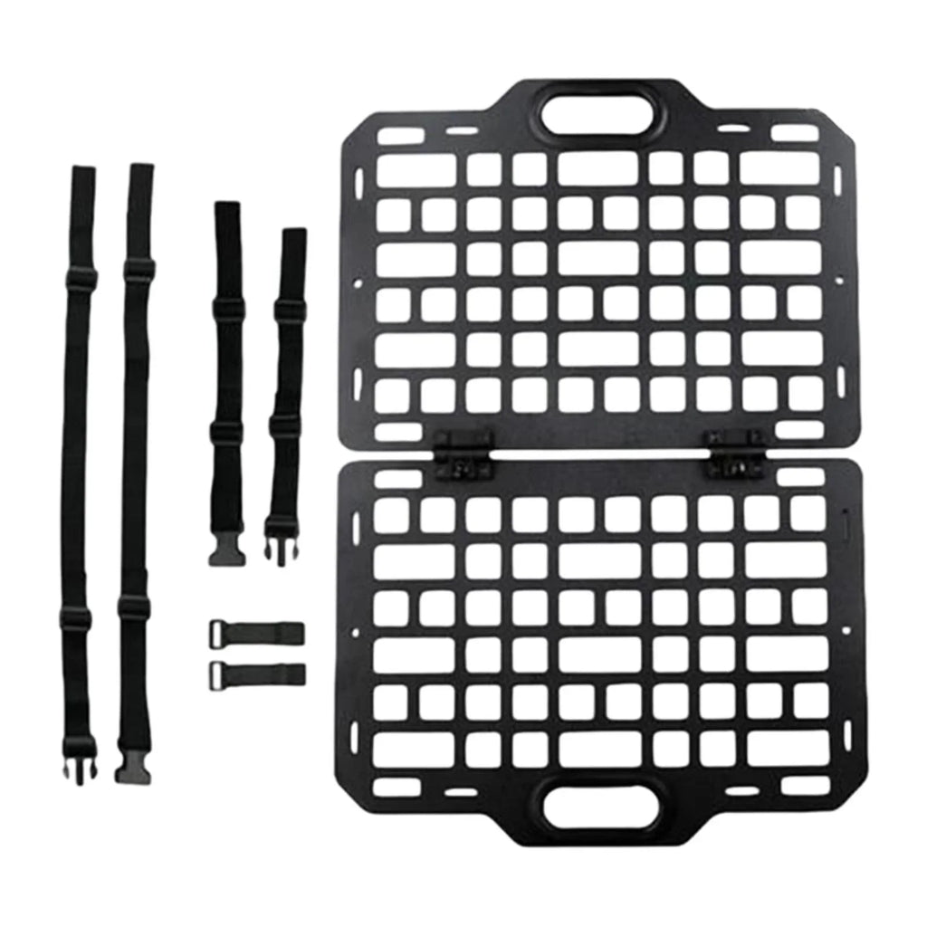 AMLESO Auto Seat Back Organizer Modular Storage Molle Panel Car Seatback Hanging Plate Auto Seat Panel for Automotive Truck Parts