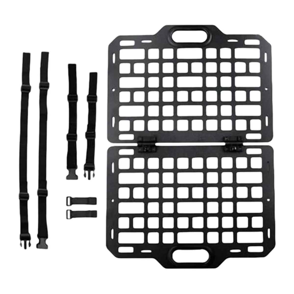 AMLESO Auto Seat Back Organizer Modular Storage Molle Panel Car Seatback Hanging Plate Auto Seat Panel for Automotive Truck Parts