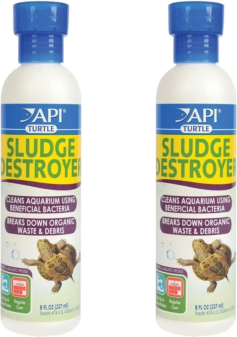API Turtle Products: Sludge Remover to Clean Aquarium, moisture Conditioner to Make Tap liquid Safe for Turtles, TURTLEFIX Reme - 2 Pack