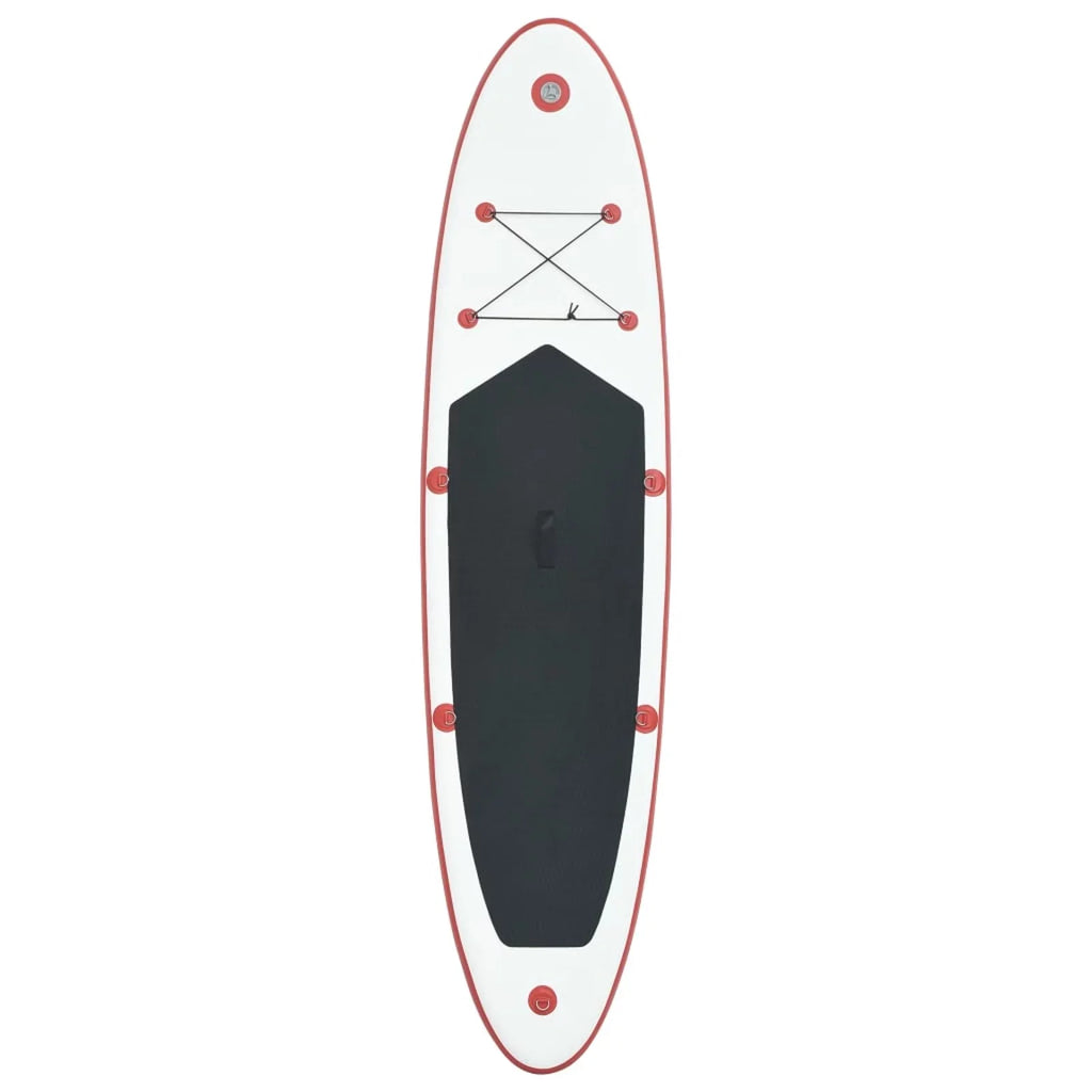 Andoer parcel,Inflatable Red And Set Inflatable Red Paddle Set And White Set Paddle With Aluminum Oar Paddle With Paddle Leash Waterproof - Hand Pump Leash Oar Fin Hand - 153.5" X