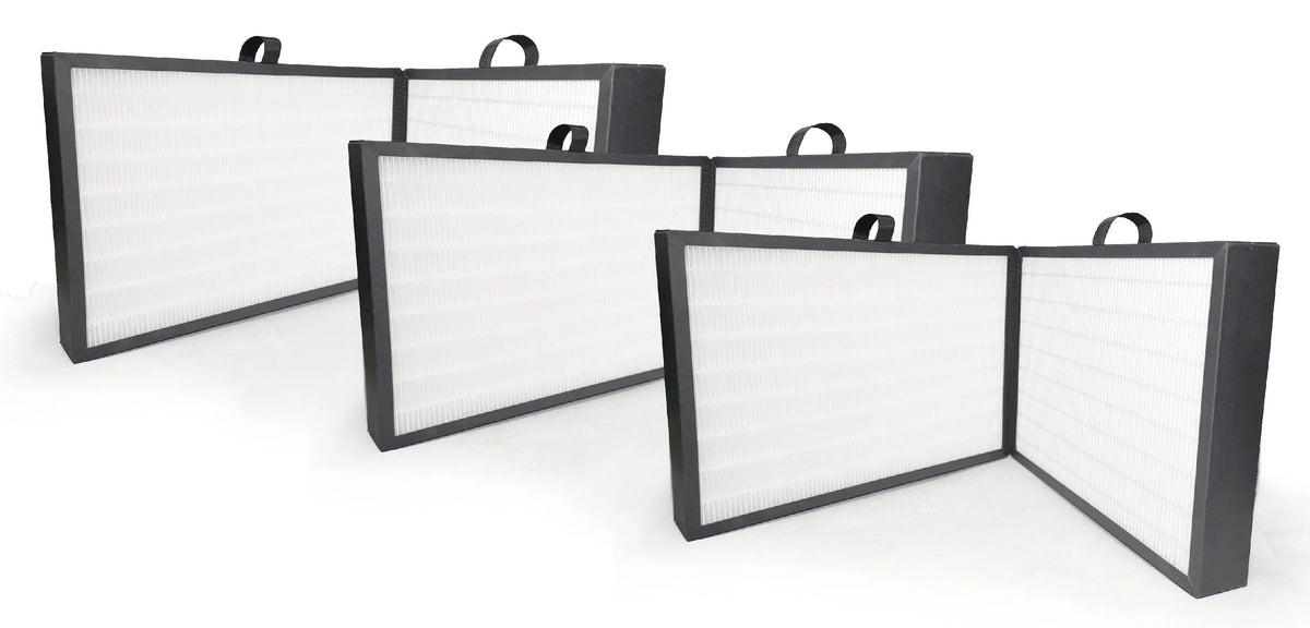 Nispira F7400 Protect 7400 SmartFilter Replacement 3-in-1 HEPA Activated Carbon Foldable | matching with Blueair Protect 7470i, 7410i Air Purifier | Remove Smoke, Dust, Chemical Smell | 3 Pack