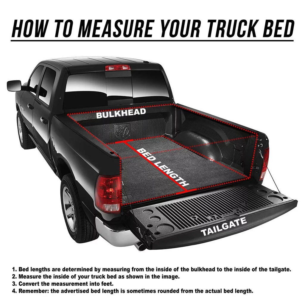 DNA Motoring TTC-RU-043 for 2015 to 2019 Chevy Colorado/GMC Canyon 5 Ft Short Bed Roll-Up Soft Vinyl Tonneau shield 16-18