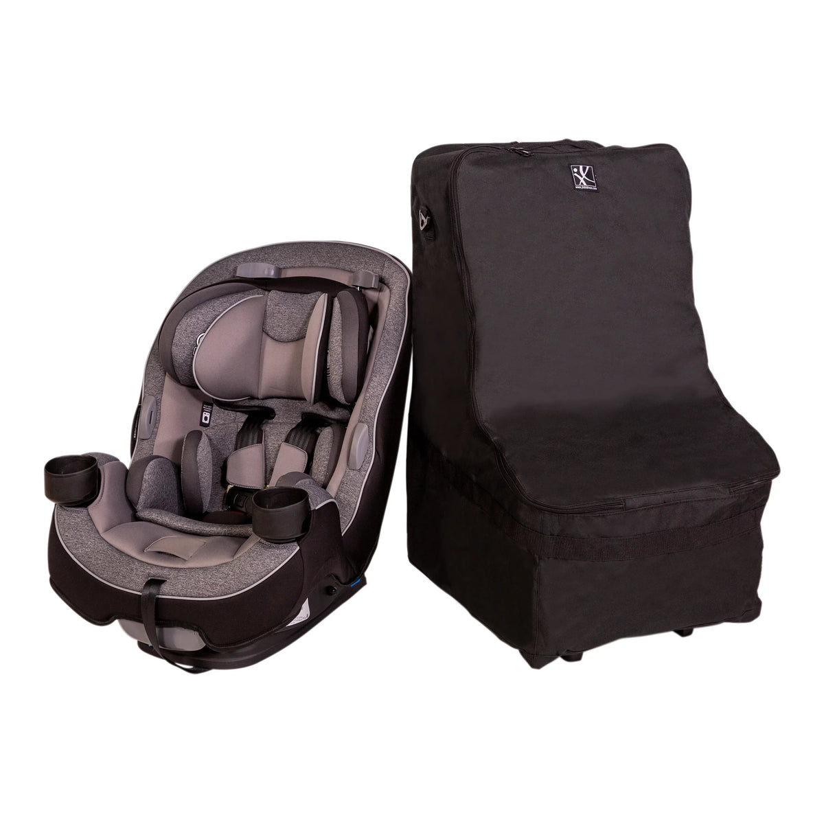 Childress Wheelie Car Seat Travel Bag and Carrier with Wheels, Black. J.L