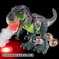 WESPREX Electronic Walking T-Rex: Flame Spray, moisture Mist, Laying Eggs, Light Up Eyes, Roaring Sound, Realistic Toy for Kids 3+ Eletronic Walking T-Rex