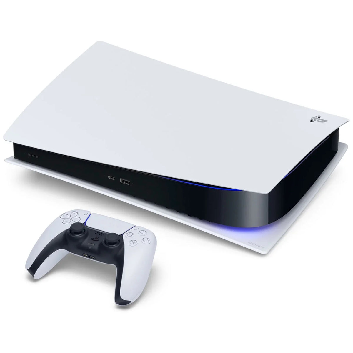 Playstation 5 Disc Version Console with White PULSE 3D Headset, Horizon Forbidden West and Cleaning Cloth