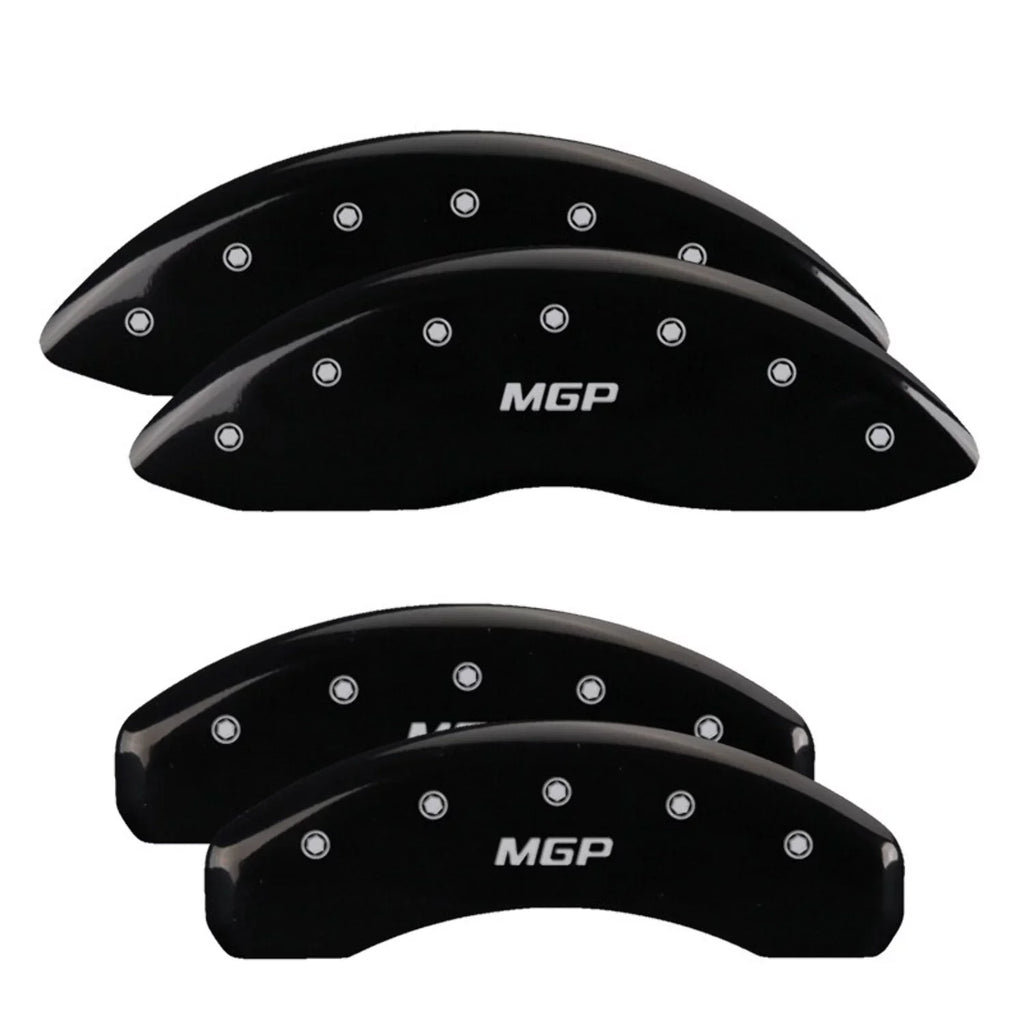 MGP 4 Caliper Covers Engraved Front & Rear Style 2/Chrysler Wing Black finish silver ch Fits select: 2013 CHRYSLER 300, 2012 CHRYSLER 300C LIMITED
