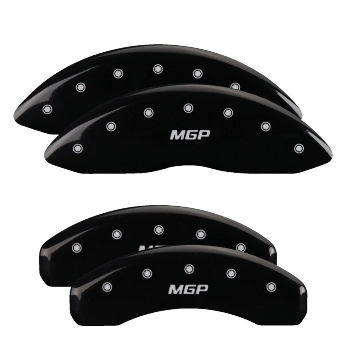 MGP 4 Caliper Covers Engraved Front & Rear Style 2/Chrysler Wing Black finish silver ch Fits select: 2013 CHRYSLER 300, 2012 CHRYSLER 300C LIMITED
