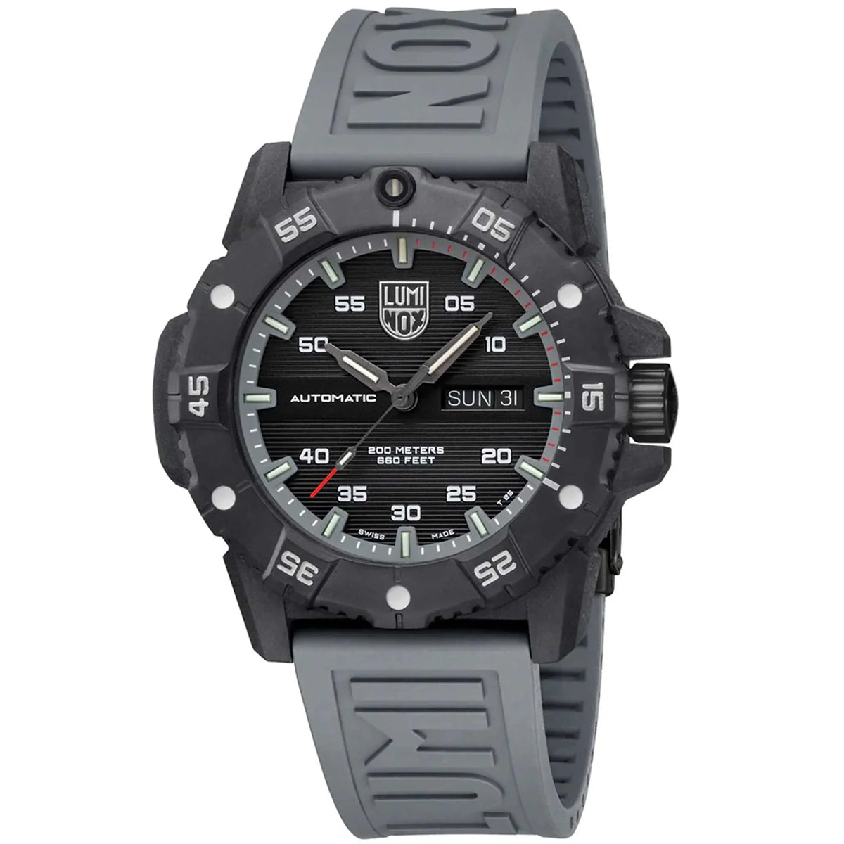 Luminox XS.3862 Men's Master Carbon Seal Grey Rubber Strap Watch
