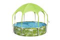 Round Above Ground Pool Set With Pool Shade. x 20 in. H2OGO 8 ft