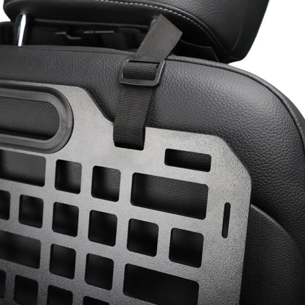AMLESO Auto Seat Back Organizer Modular Storage Molle Panel Car Seatback Hanging Plate Auto Seat Panel for Automotive Truck Parts