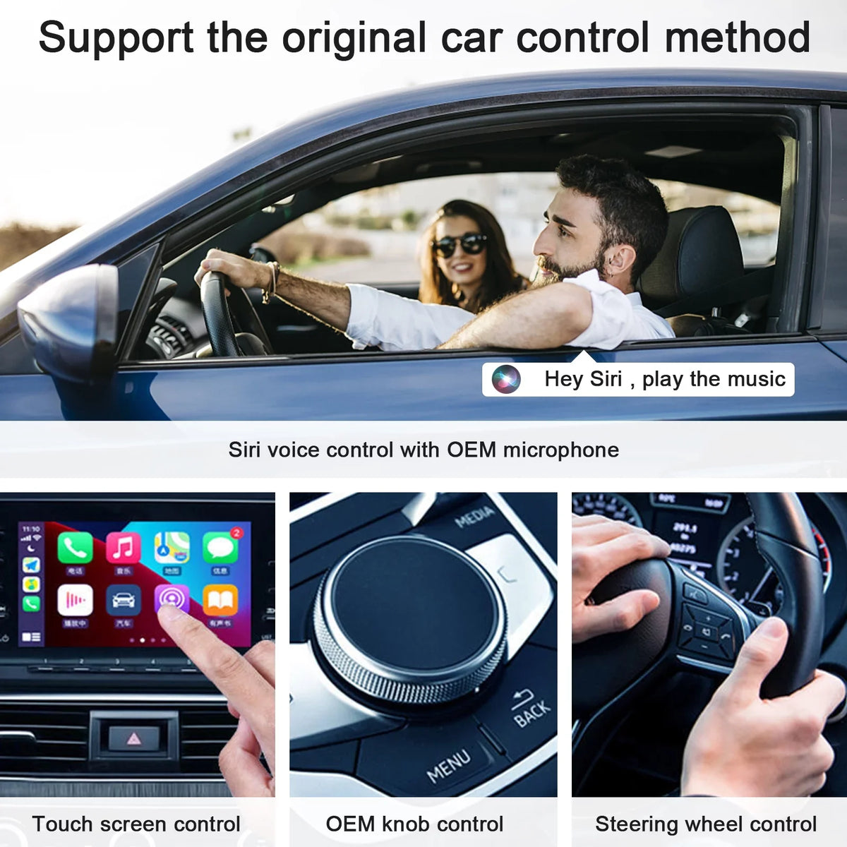 Replacement for  Wireless Carplay Adapter Dongle USB iPhone IOS Car Navigation Player