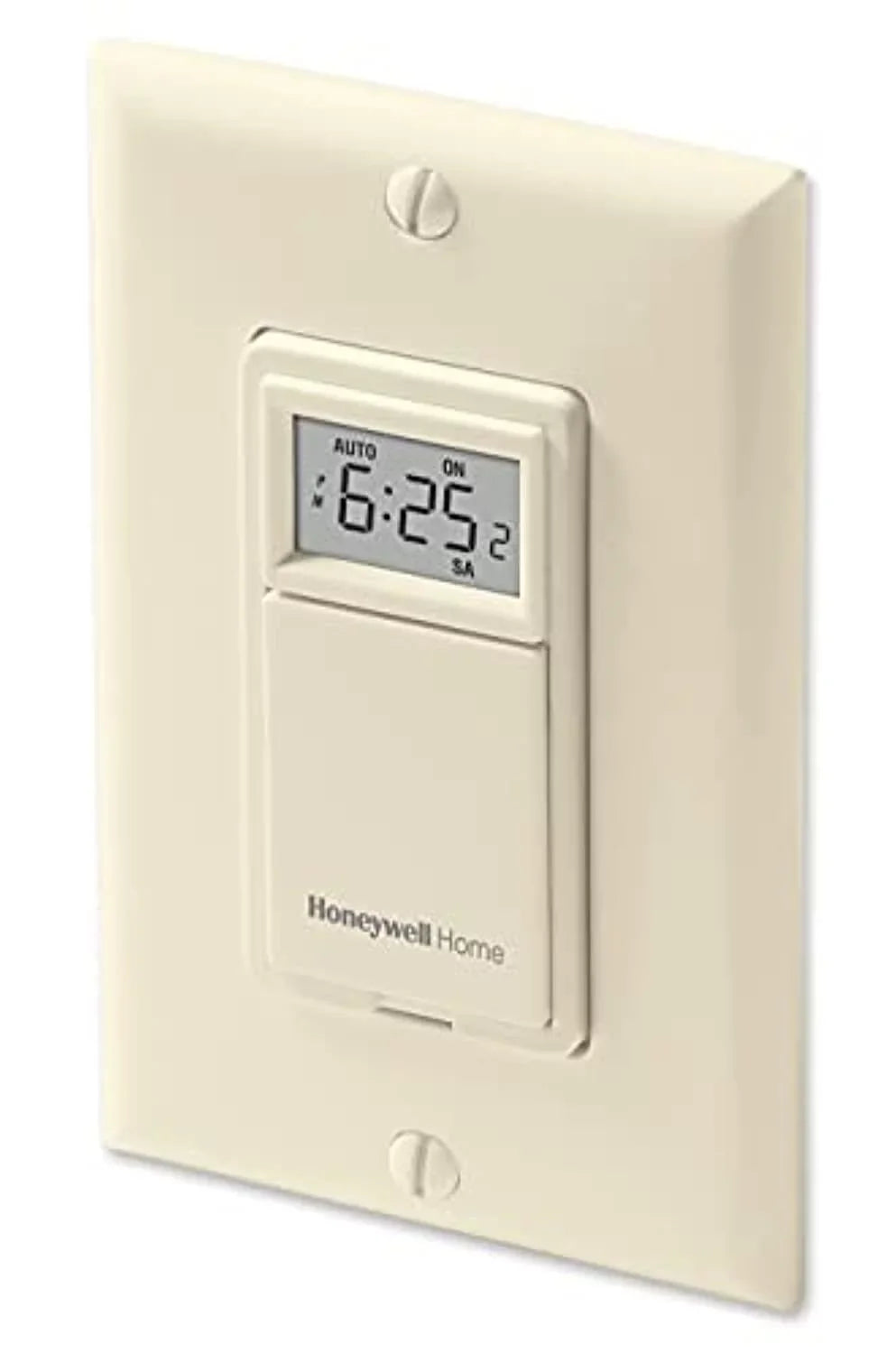 HONEYWELL Light Switch, 7 Day, Programmable, Off-White