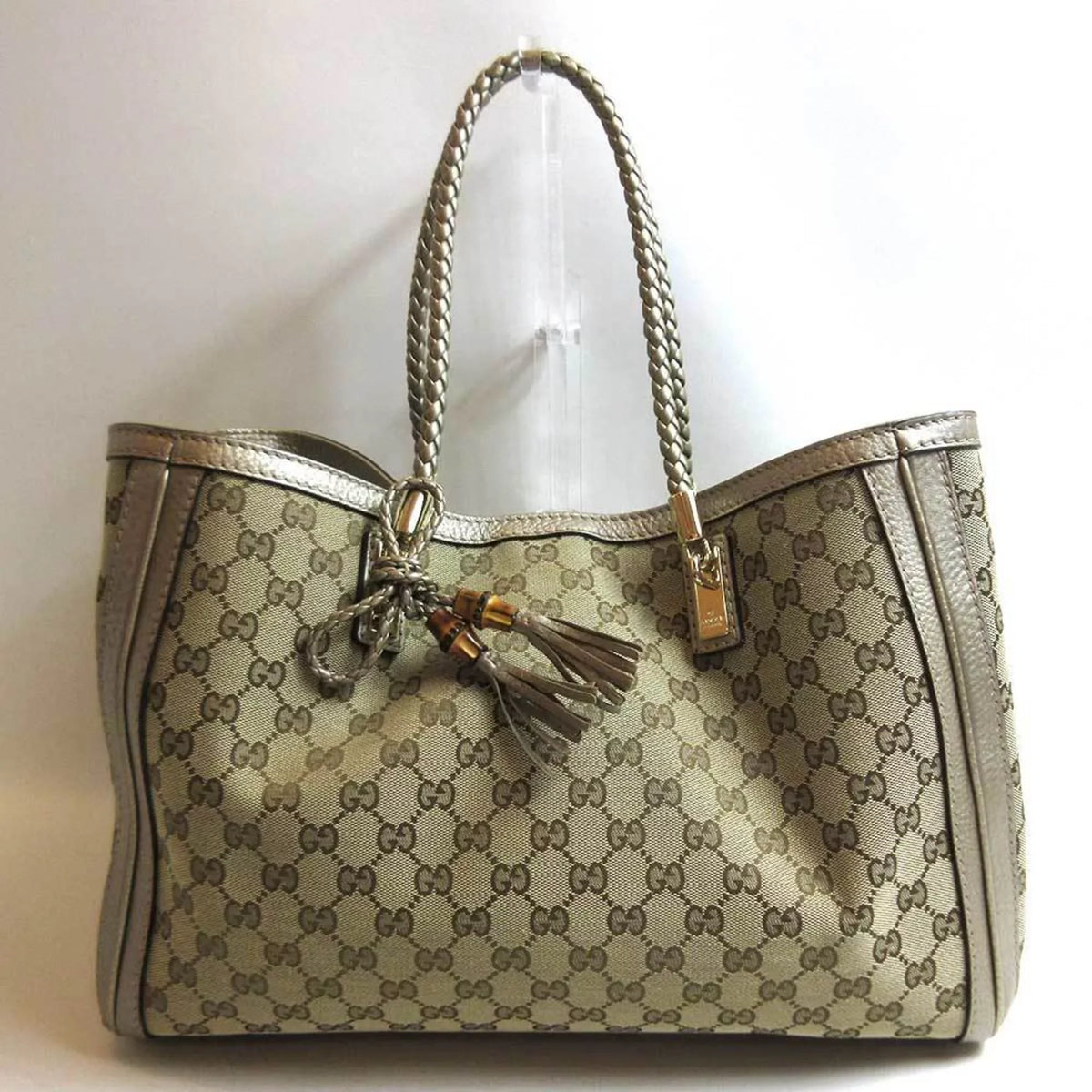 Pre-Owned Gucci GG canvas Vera bamboo tote bag shoulder 269945 GUCCI (Good)