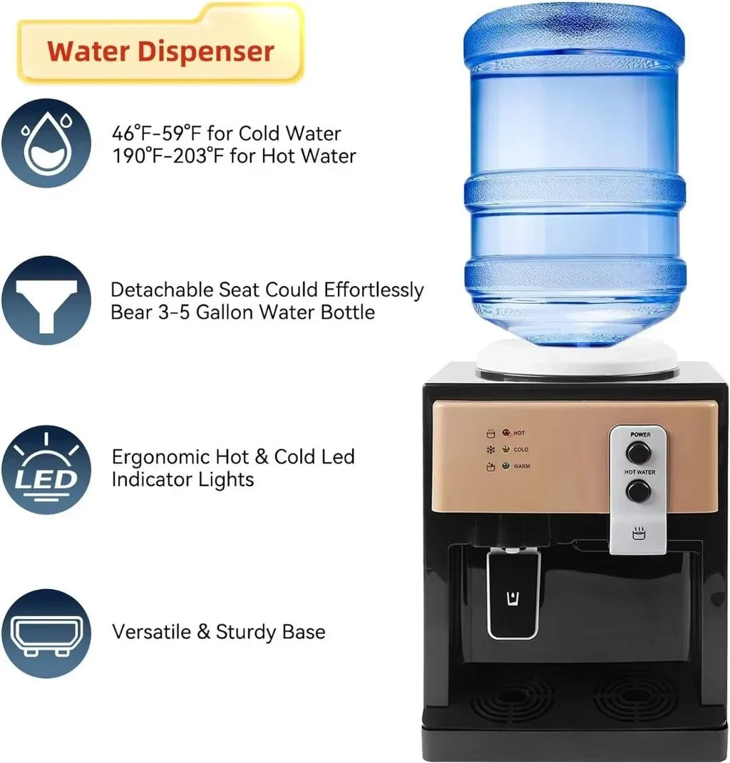 Oukaning liquid Dispenser 110V 5 Gallon Top Loading Hot & Cold liquid Home Office